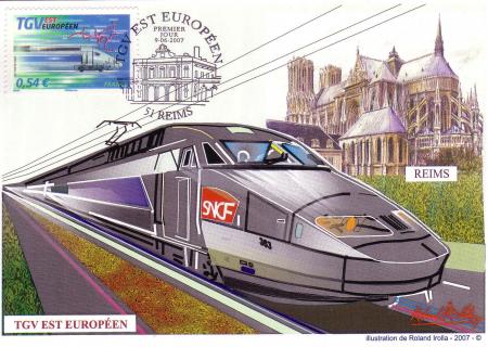 TGV REIMS  carte 1er jour